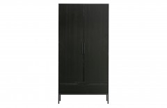 PINE BLACK 2 DOOR 1 DRAWER - CABINETS, SHELVES